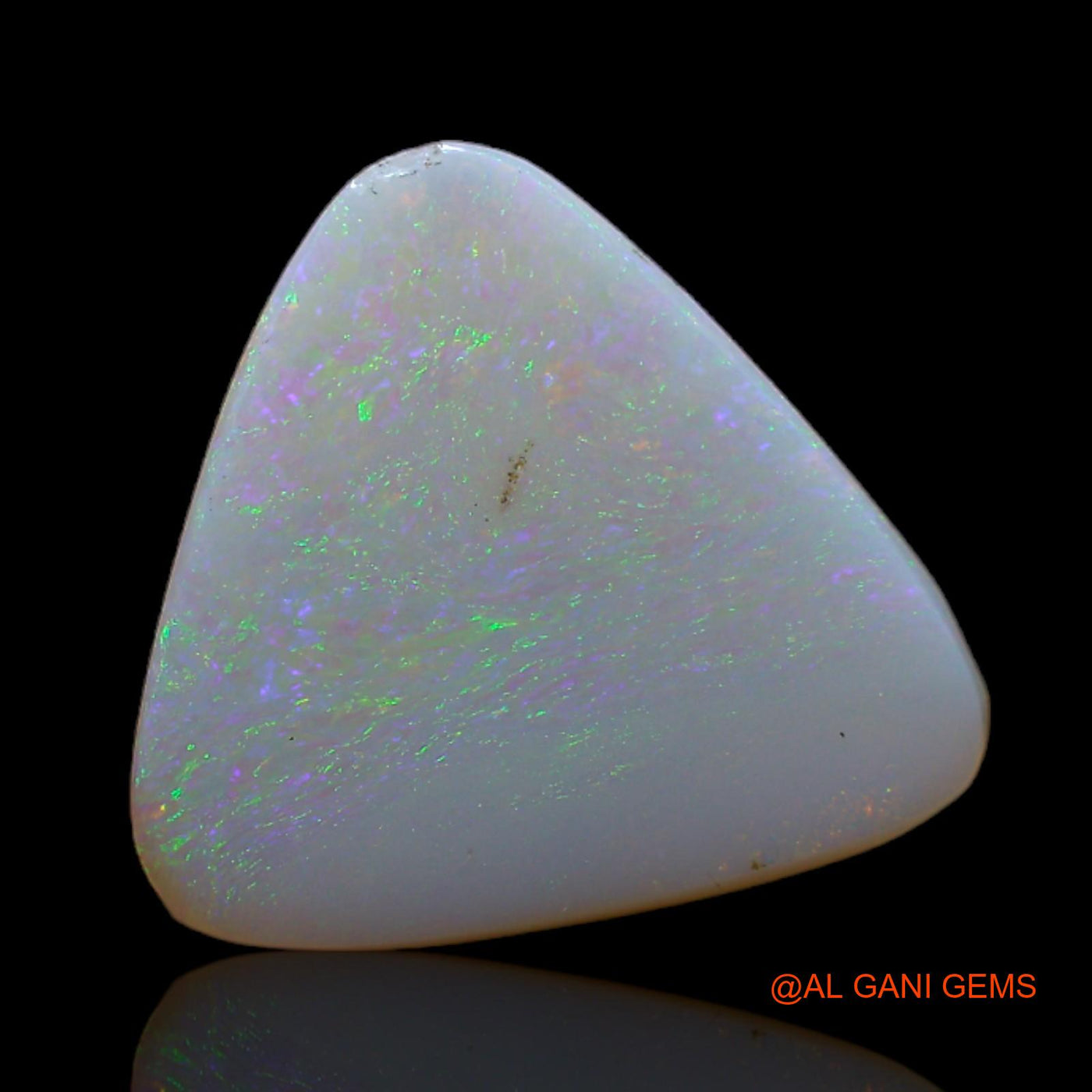 2.50 Cts Unheated Australian Fire Opal Loose Gemstone Trillion Cabochon Natural 13x12x2 mm AB-767