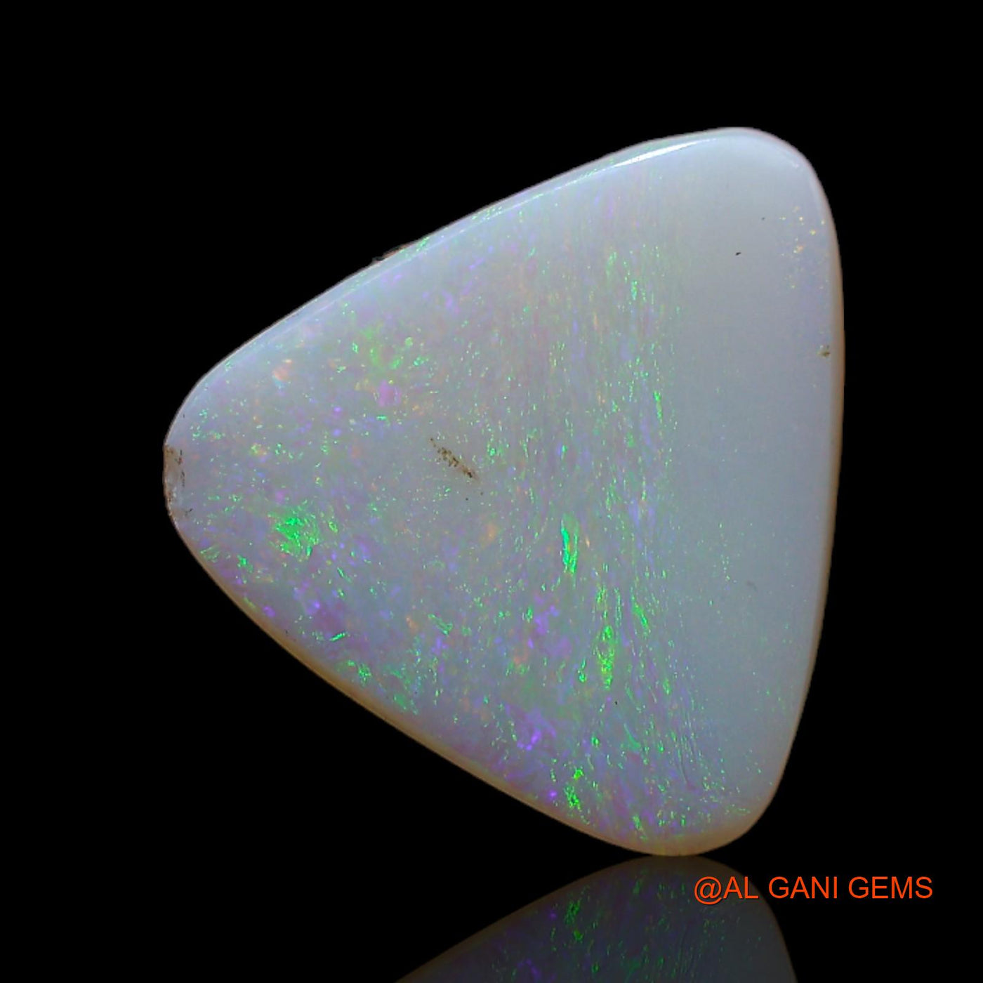 2.50 Cts Unheated Australian Fire Opal Loose Gemstone Trillion Cabochon Natural 13x12x2 mm AB-767
