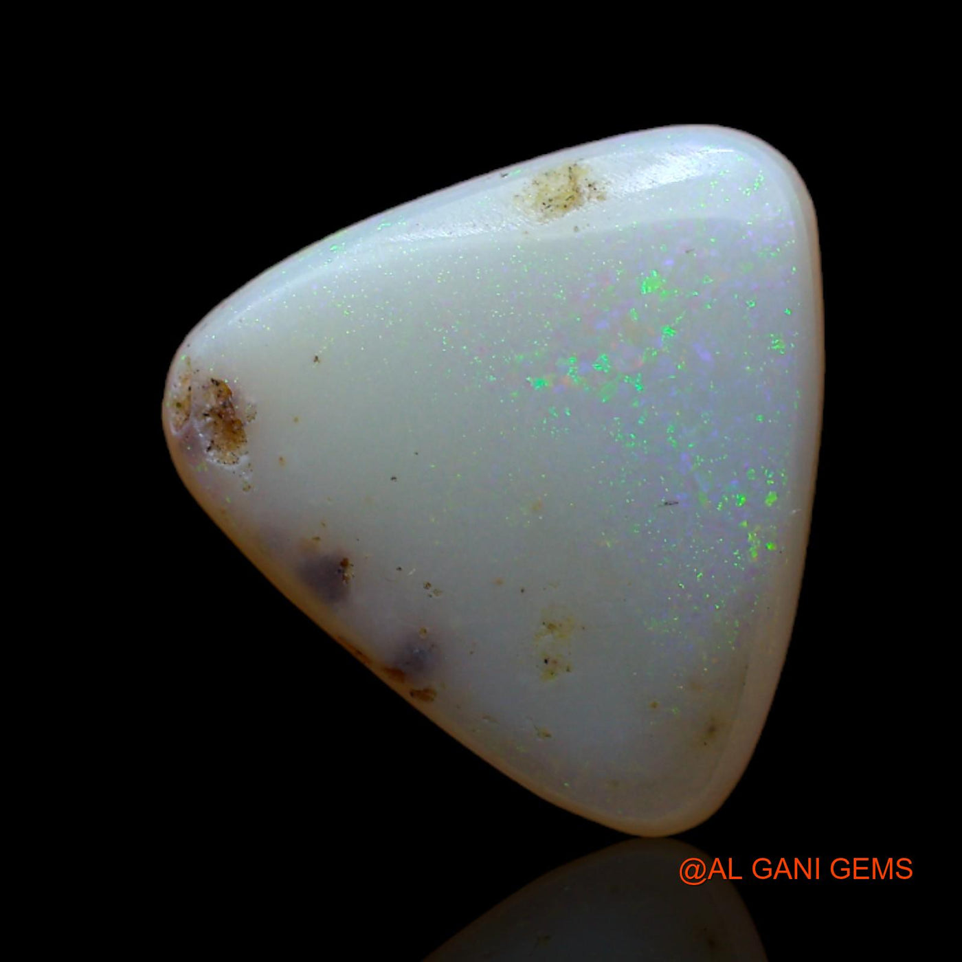 2.50 Cts Unheated Australian Fire Opal Loose Gemstone Trillion Cabochon Natural 13x12x2 mm AB-767