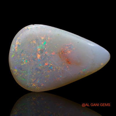 Natural Fire Opal Gemstone 2.00 Cts Loose Pear Cabochon From Australia 15x9x2 mm AB-768