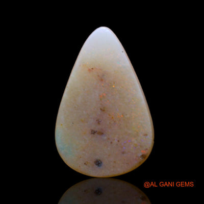 Natural Fire Opal Gemstone 2.00 Cts Loose Pear Cabochon From Australia 15x9x2 mm AB-768