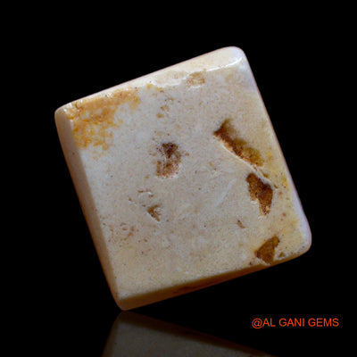 Natural Untreated Fire Opal Loose Gemstone Square Cabochon From Australia 7.30 Cts 14x13x4 mm AB-76