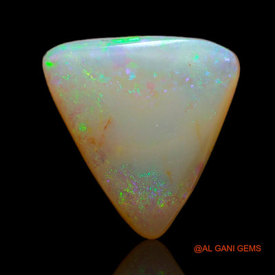 Natural Untreated Fire Opal Loose Gemstone Trillion Cabochon From Australia 2.95 Cts 13x11x3 mm AB-772