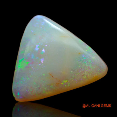 Natural Untreated Fire Opal Loose Gemstone Trillion Cabochon From Australia 2.95 Cts 13x11x3 mm AB-772