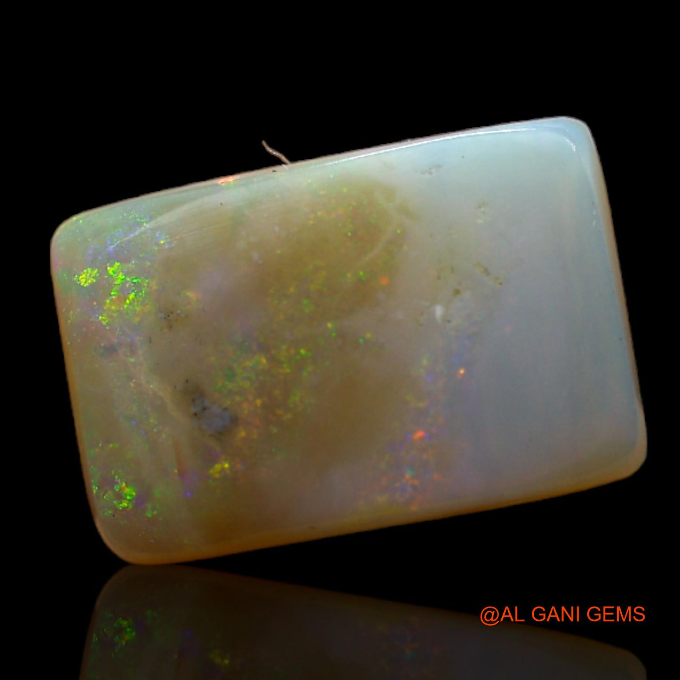 5.55 Cts Natural Australian Fire Opal Loose Gemstone Square Cabochon 12x8x5 mm AB-773