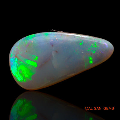 2.80 Cts Unheated Australian Fire Opal Loose Gemstone Fancy Cabochon Natural 15x8x3 mm AB-776