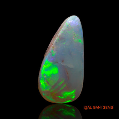 2.80 Cts Unheated Australian Fire Opal Loose Gemstone Fancy Cabochon Natural 15x8x3 mm AB-776