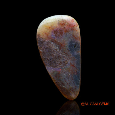 2.80 Cts Unheated Australian Fire Opal Loose Gemstone Fancy Cabochon Natural 15x8x3 mm AB-776
