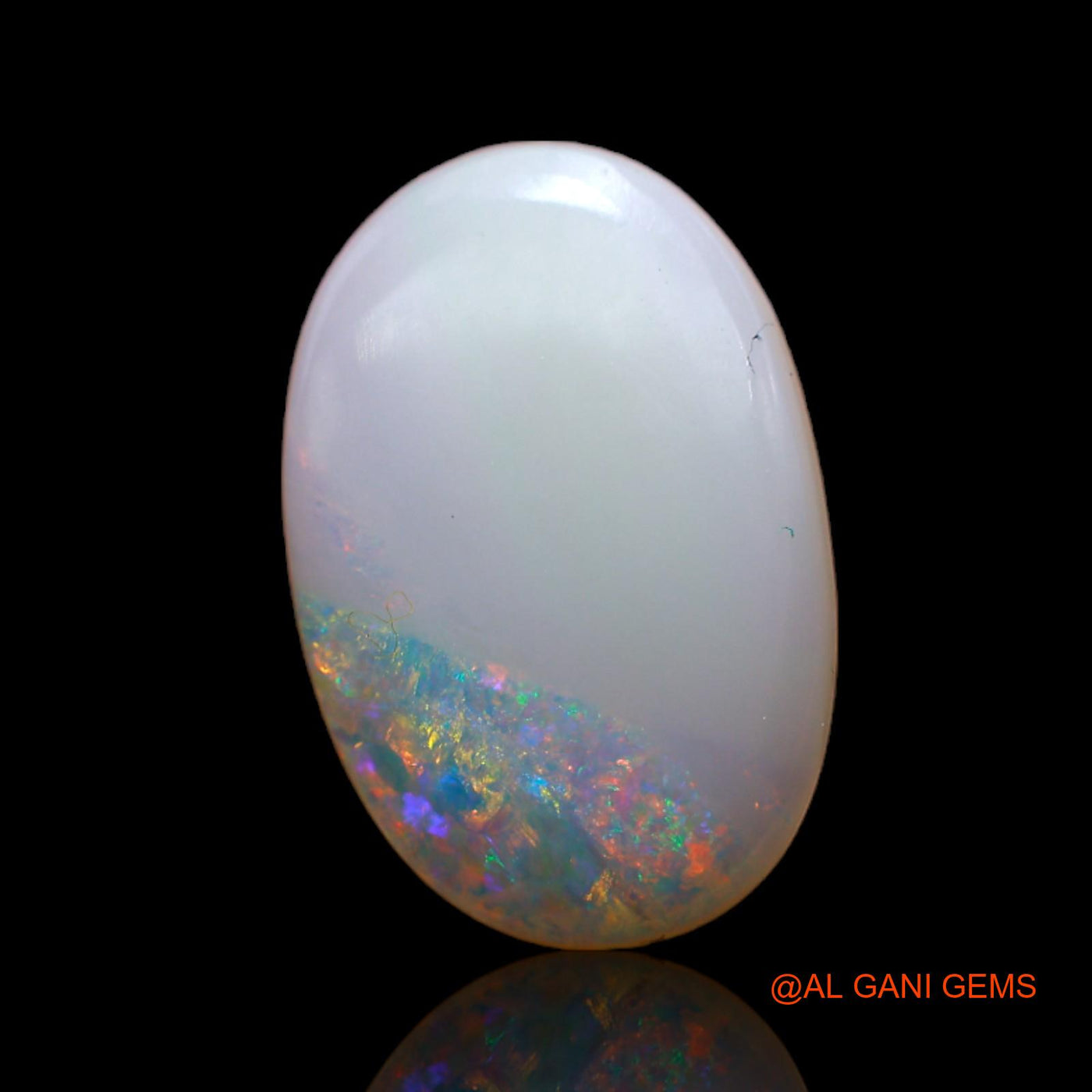 2.70 Cts Natural Australian Fire Opal Oval Cabochon Loose Gemstone For Jewelry 14x9x3 mm AB-777