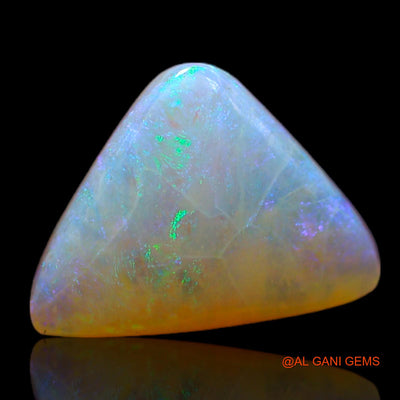 3.40 Cts Unheated Australian Fire Opal Loose Gemstone Trillion Cabochon Natural 13x10x4 mm AB-778