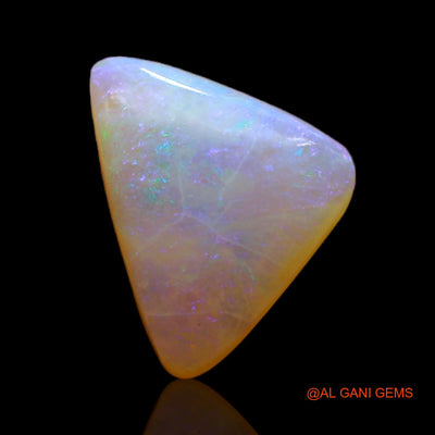 3.40 Cts Unheated Australian Fire Opal Loose Gemstone Trillion Cabochon Natural 13x10x4 mm AB-778