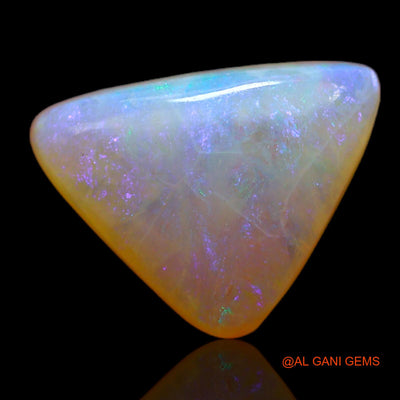 3.40 Cts Unheated Australian Fire Opal Loose Gemstone Trillion Cabochon Natural 13x10x4 mm AB-778