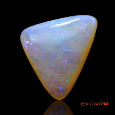 3.40 Cts Unheated Australian Fire Opal Loose Gemstone Trillion Cabochon Natural 13x10x4 mm AB-778
