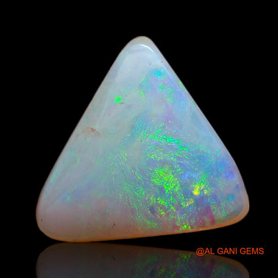 Natural Untreated Fire Opal Loose Gemstone Trillion Cabochon From Australia 2.25 Cts 11x11x3 mm AB-779