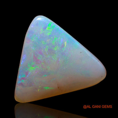 Natural Untreated Fire Opal Loose Gemstone Trillion Cabochon From Australia 2.25 Cts 11x11x3 mm AB-779