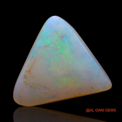 Natural Untreated Fire Opal Loose Gemstone Trillion Cabochon From Australia 2.25 Cts 11x11x3 mm AB-779