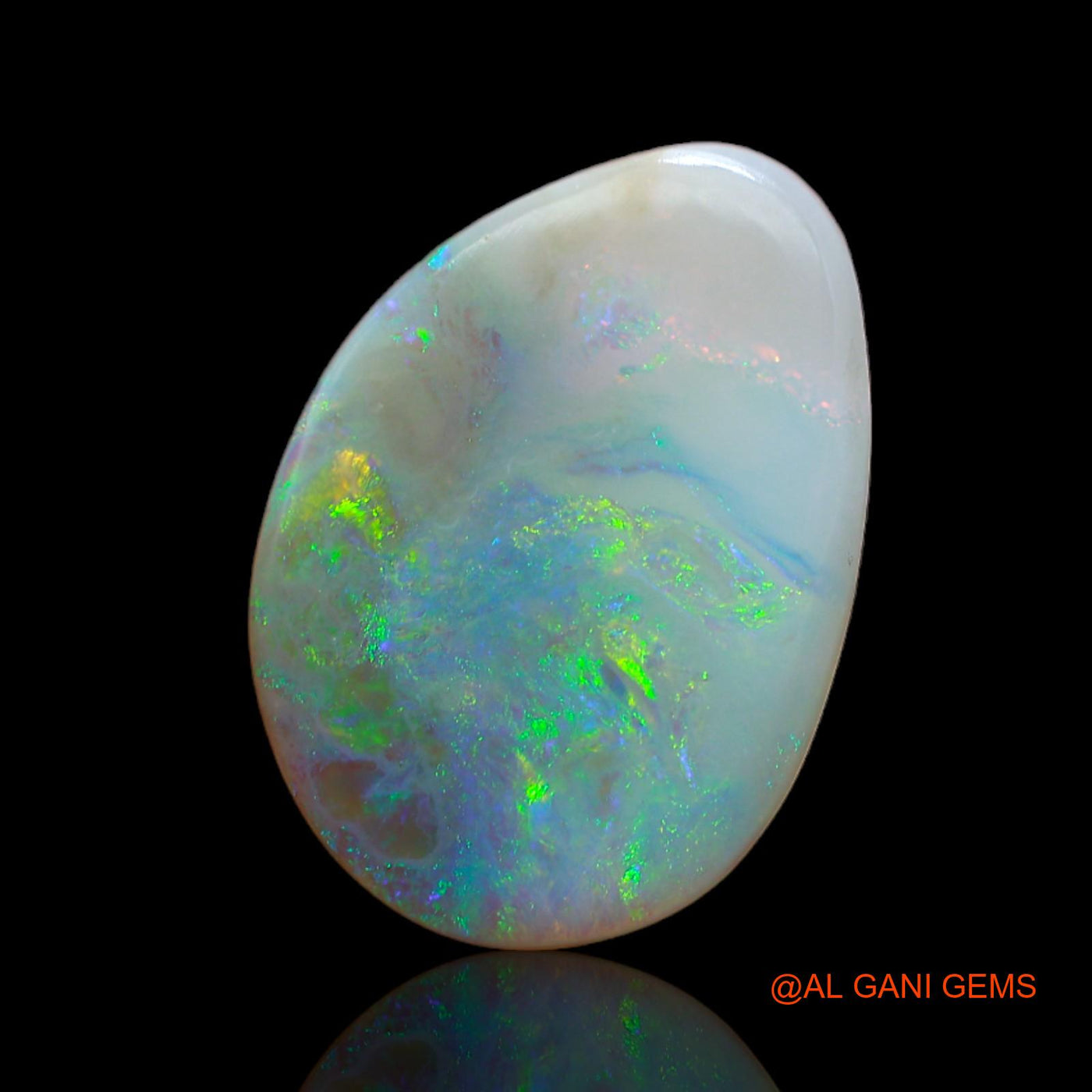 8.10 Cts Natural Australian Fire Opal Fancy Cabochon Loose Gemstone For Jewelry 18x13x4 mm AB-77