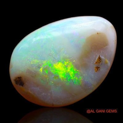 8.10 Cts Natural Australian Fire Opal Fancy Cabochon Loose Gemstone For Jewelry 18x13x4 mm AB-77