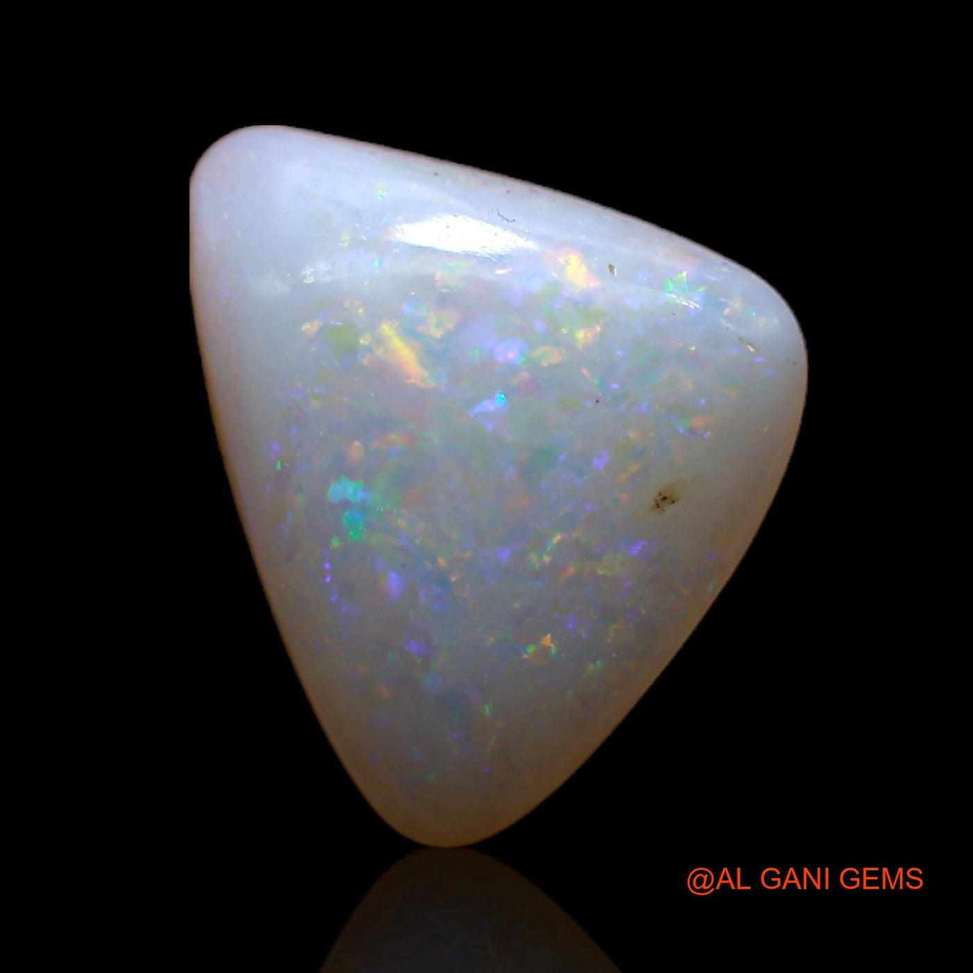 2.50 Cts Natural Australian Fire Opal Loose Gemstone Trillion Cabochon 11x10x3 mm AB-780