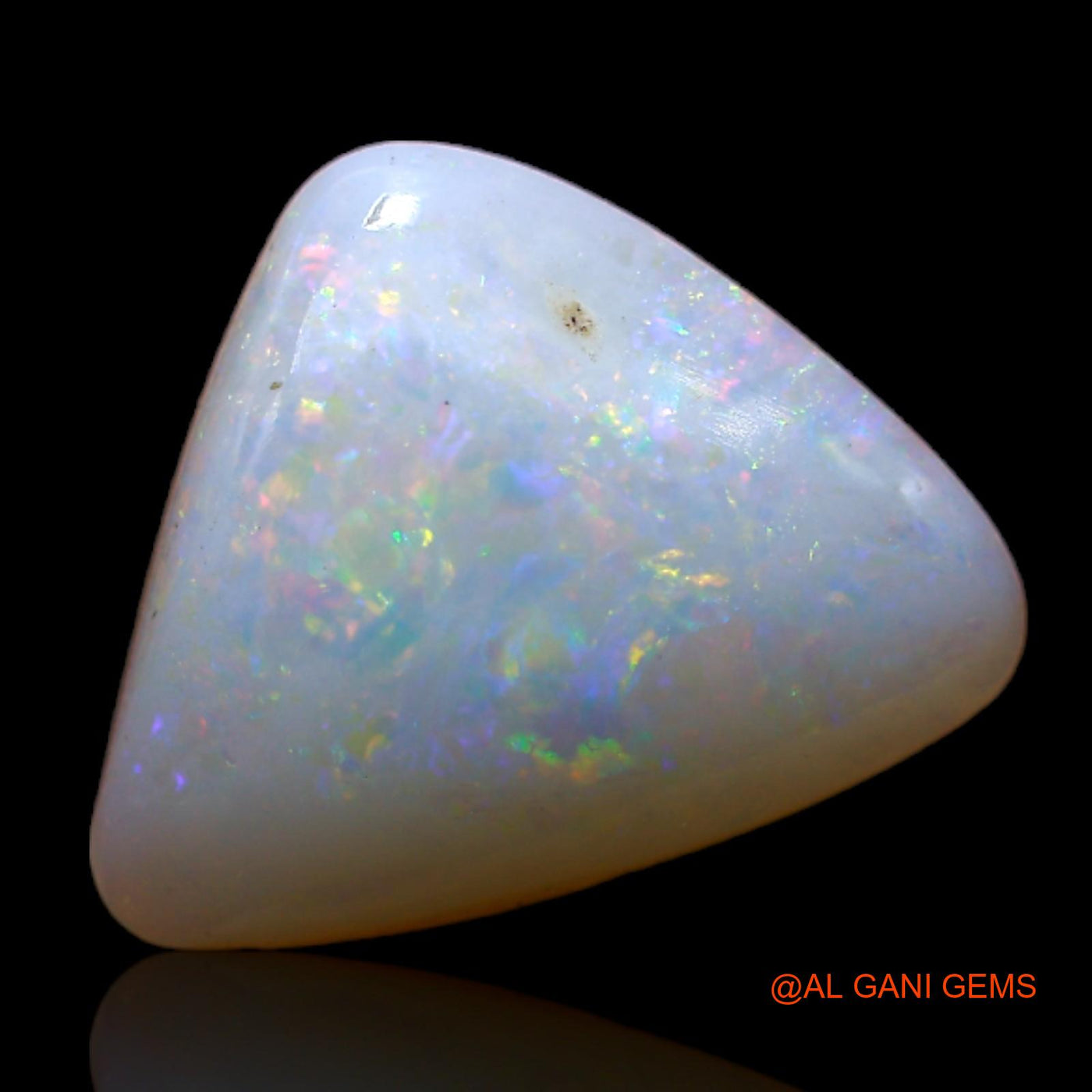 2.50 Cts Natural Australian Fire Opal Loose Gemstone Trillion Cabochon 11x10x3 mm AB-780