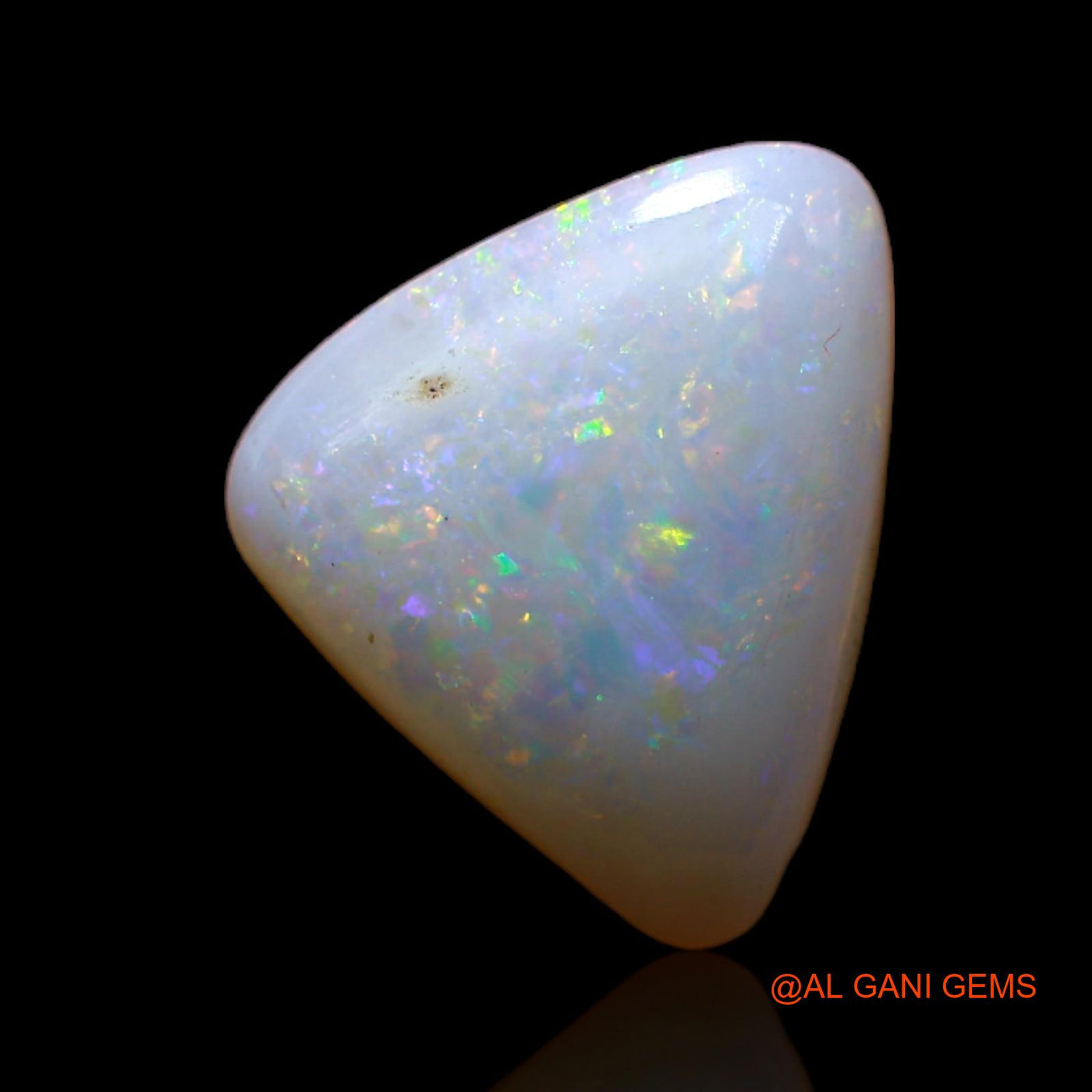 2.50 Cts Natural Australian Fire Opal Loose Gemstone Trillion Cabochon 11x10x3 mm AB-780