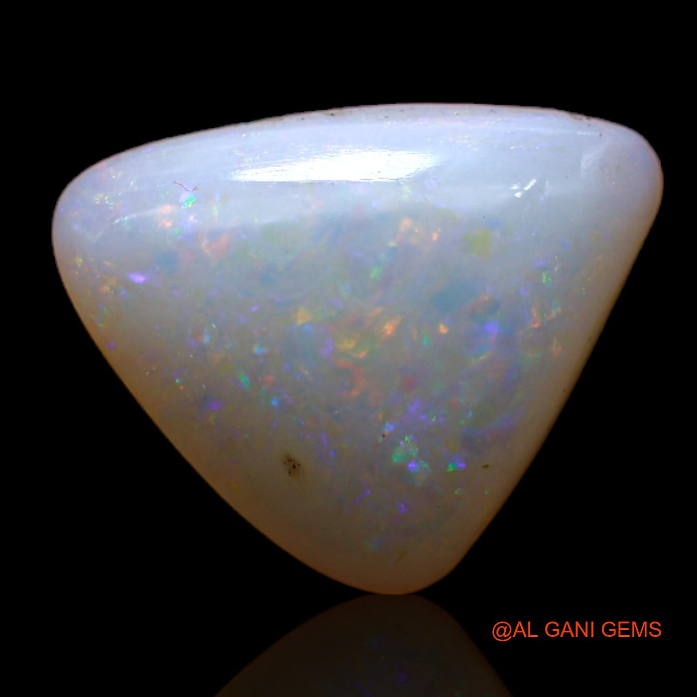 2.50 Cts Natural Australian Fire Opal Loose Gemstone Trillion Cabochon 11x10x3 mm AB-780