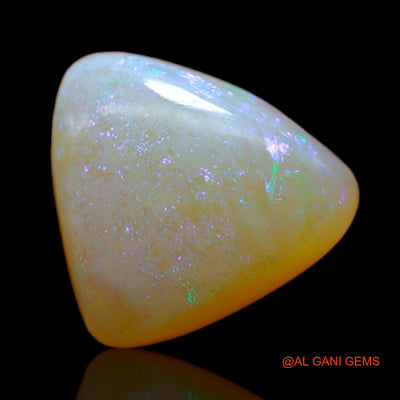 3.95 Cts Natural Australian Fire Opal Loose Gemstone Trillion Cabochon 11x11x5 mm AB-781