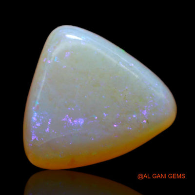 3.95 Cts Natural Australian Fire Opal Loose Gemstone Trillion Cabochon 11x11x5 mm AB-781