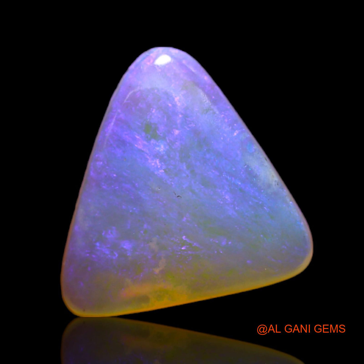 2.55 Cts Natural Australian Fire Opal Loose Gemstone Trillion Cabochon 11x10x3 mm AB-785