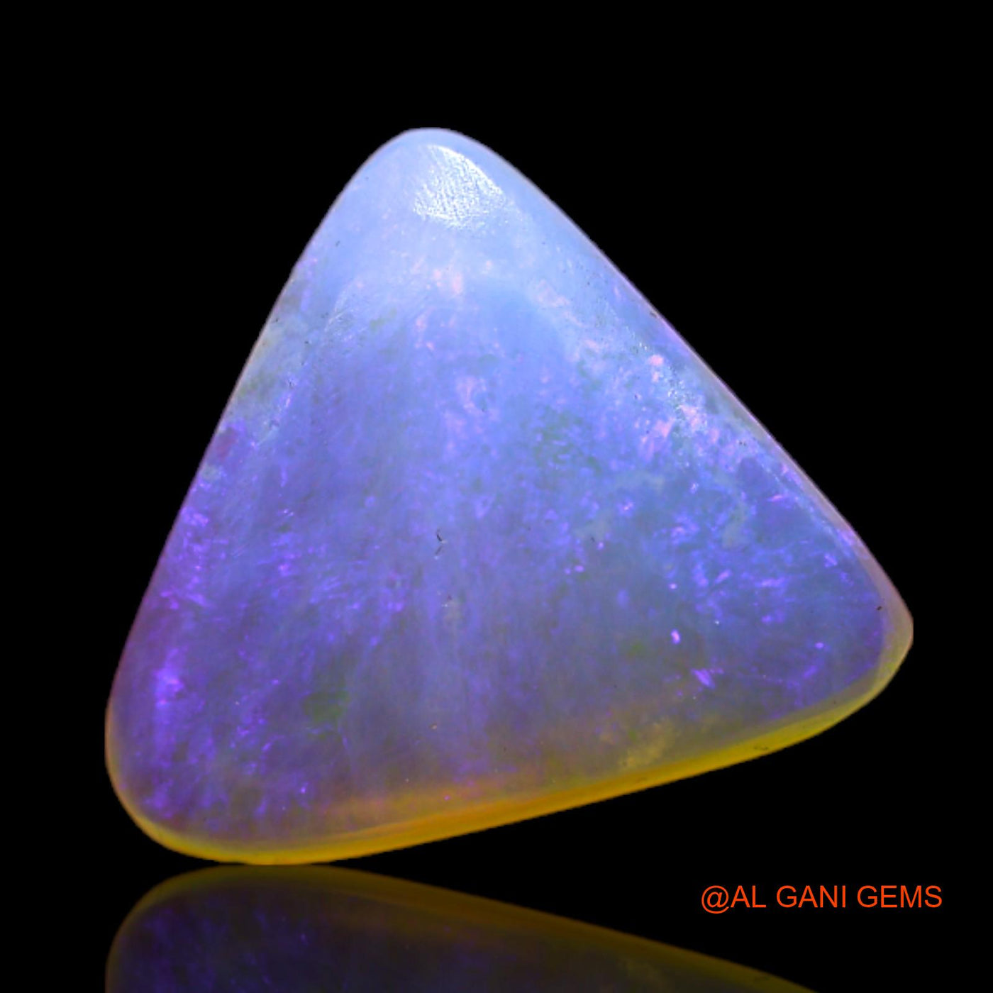 2.55 Cts Natural Australian Fire Opal Loose Gemstone Trillion Cabochon 11x10x3 mm AB-785