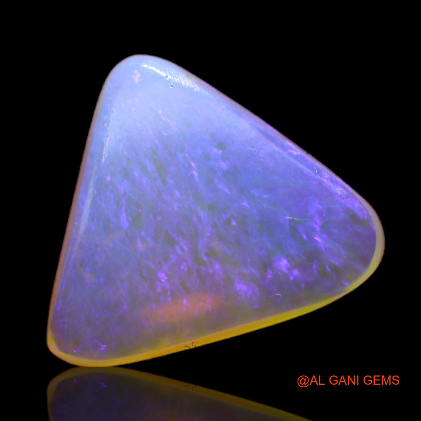 2.55 Cts Natural Australian Fire Opal Loose Gemstone Trillion Cabochon 11x10x3 mm AB-785