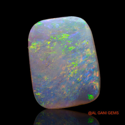 1.35 Cts Unheated Australian Fire Opal Loose Gemstone Fancy Cabochon Natural 12x9x1 mm AB-786