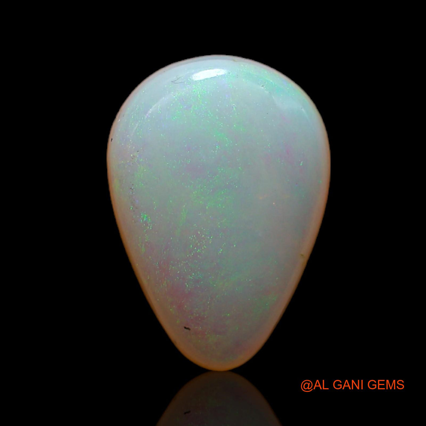 Natural Fire Opal Gemstone 3.05 Cts Loose Pear Cabochon From Australia 13x9x4 mm AB-787