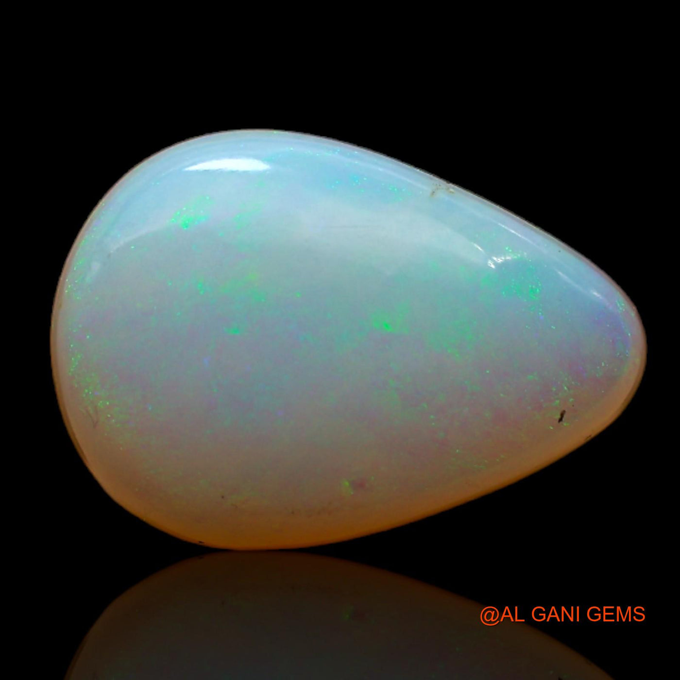 Natural Fire Opal Gemstone 3.05 Cts Loose Pear Cabochon From Australia 13x9x4 mm AB-787