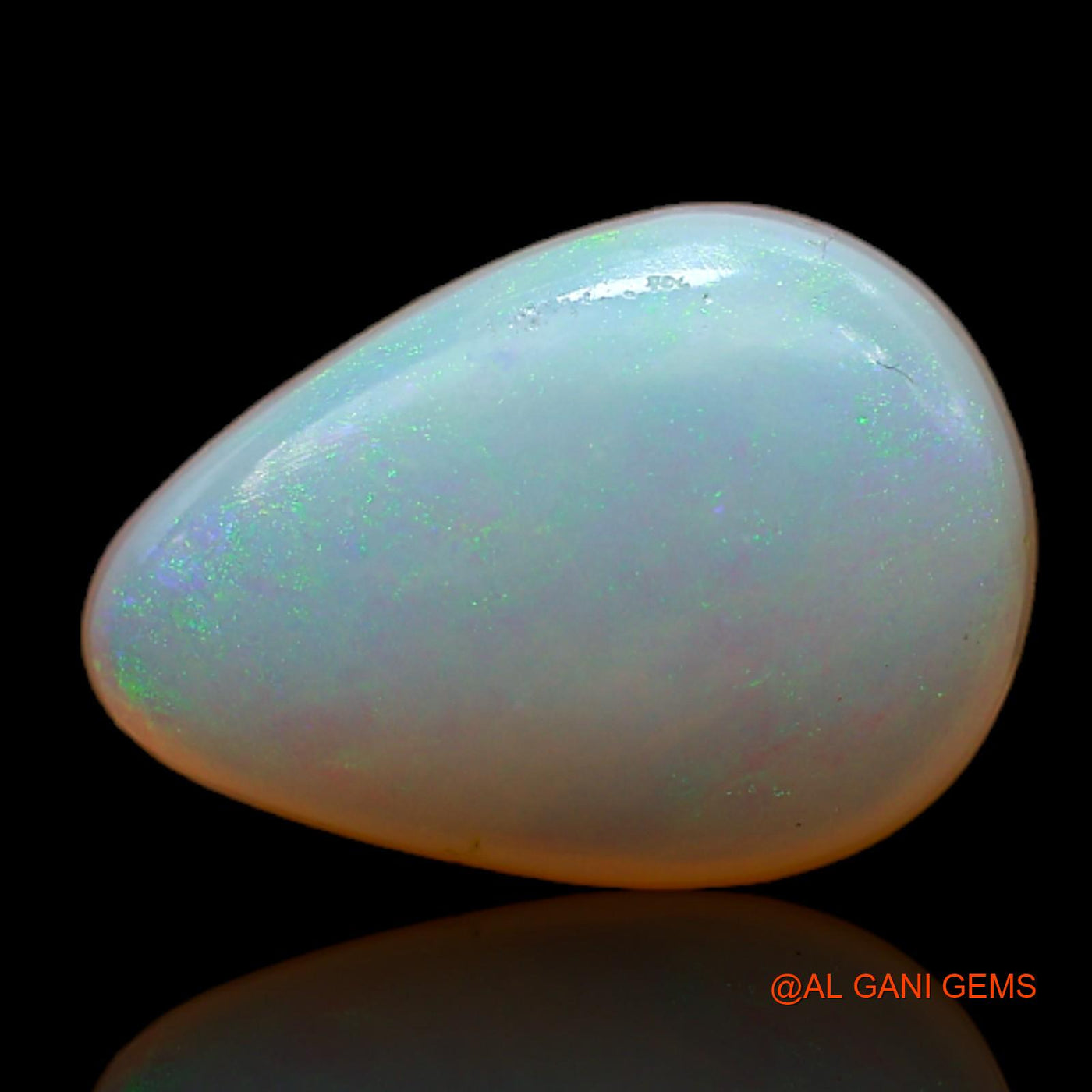 Natural Fire Opal Gemstone 3.05 Cts Loose Pear Cabochon From Australia 13x9x4 mm AB-787