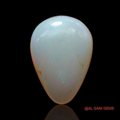 Natural Fire Opal Gemstone 3.05 Cts Loose Pear Cabochon From Australia 13x9x4 mm AB-787