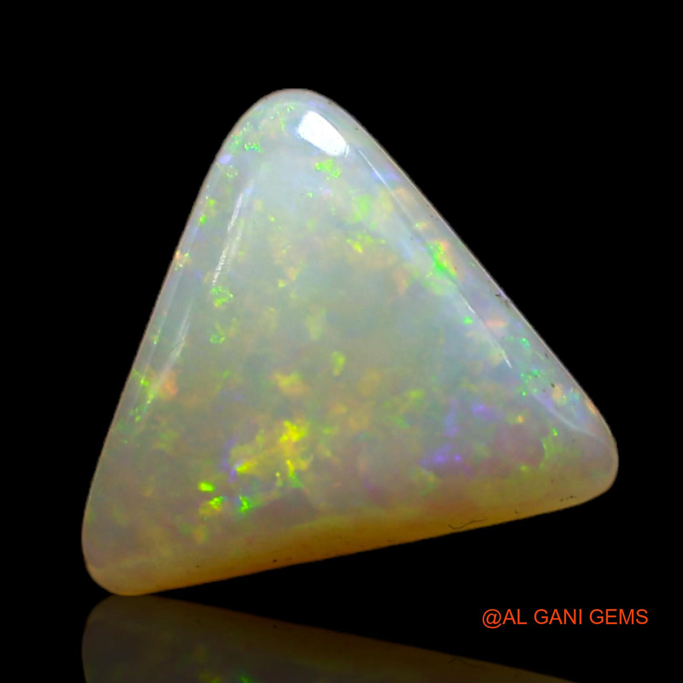 2.40 Cts Natural Australian Fire Opal Loose Gemstone Trillion Cabochon 11x10x4 mm AB-789