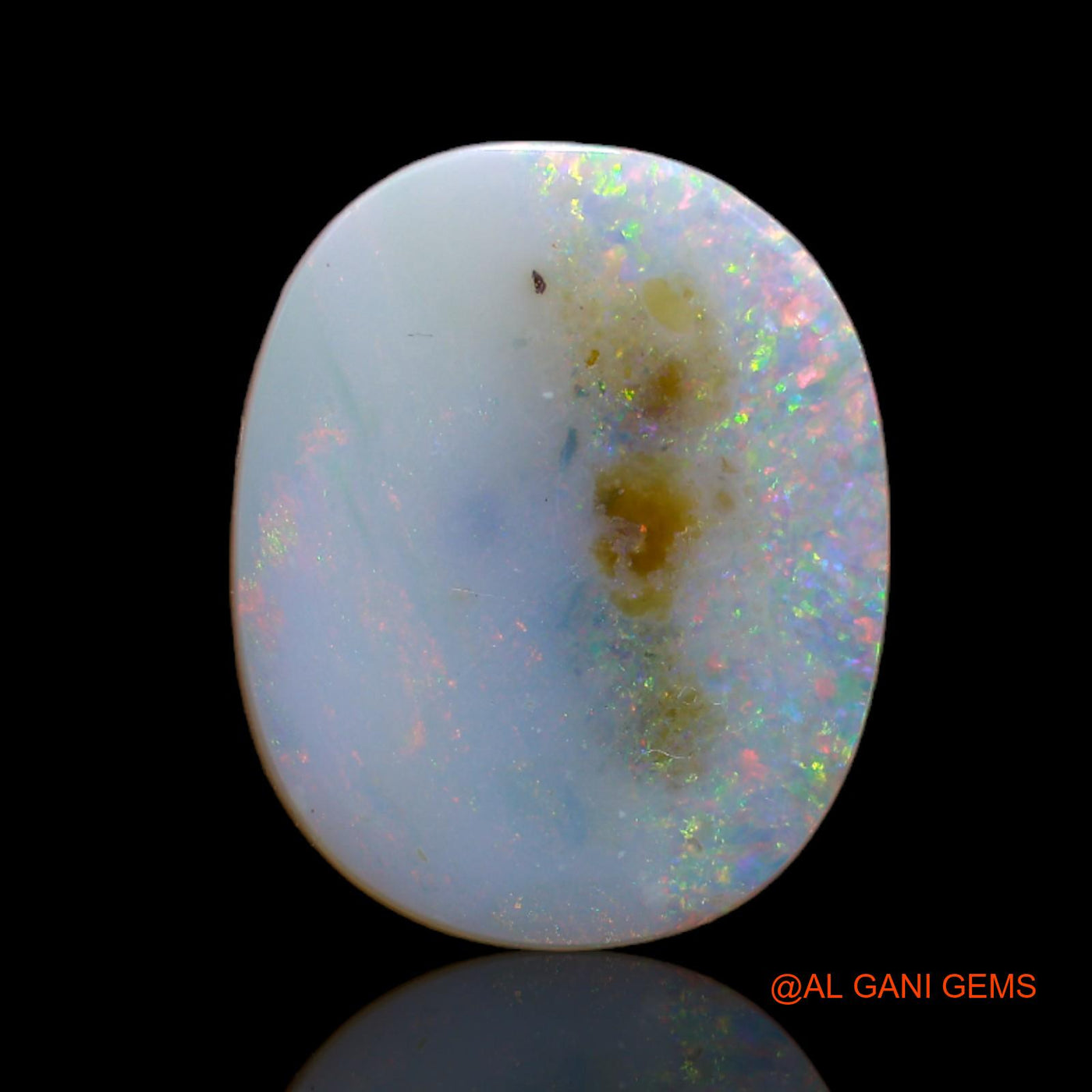 5.20 Cts Natural Australian Fire Opal Oval Cabochon Loose Gemstone For Jewelry 16x13x3 mm AB-78
