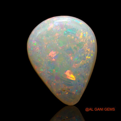 2.05 Cts Natural Australian Fire Opal Pear Cabochon Loose Gemstone For Jewelry 12x9x3 mm AB-790