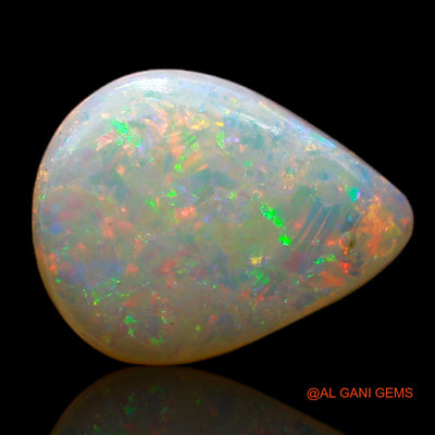 2.05 Cts Natural Australian Fire Opal Pear Cabochon Loose Gemstone For Jewelry 12x9x3 mm AB-790