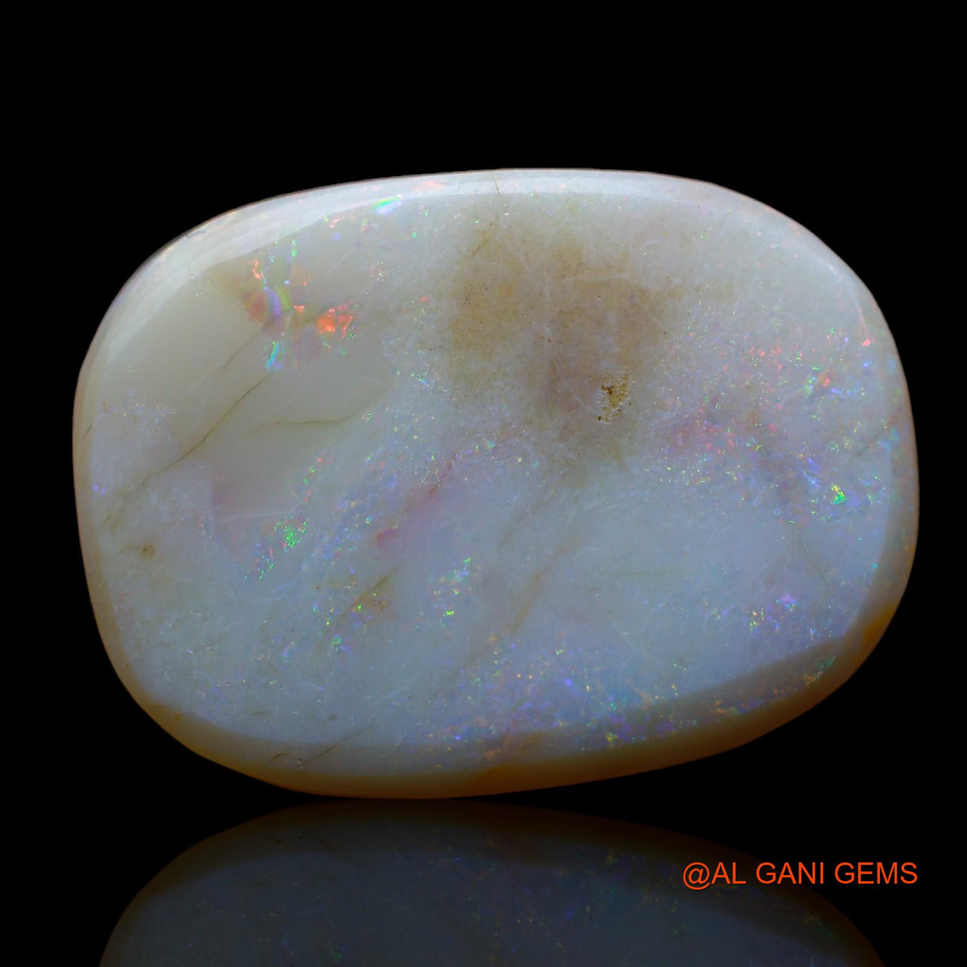 22.40 Cts Natural Australian Fire Opal Loose Gemstone Oval Cabochon 28x21x4 mm AB-791