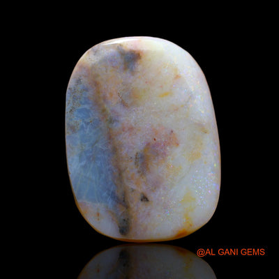 22.40 Cts Natural Australian Fire Opal Loose Gemstone Oval Cabochon 28x21x4 mm AB-791