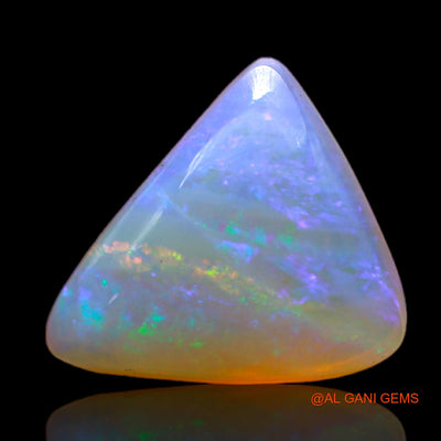 2.40 Cts Unheated Australian Fire Opal Loose Gemstone Trillion Cabochon Natural 11x10x4 mm AB-794
