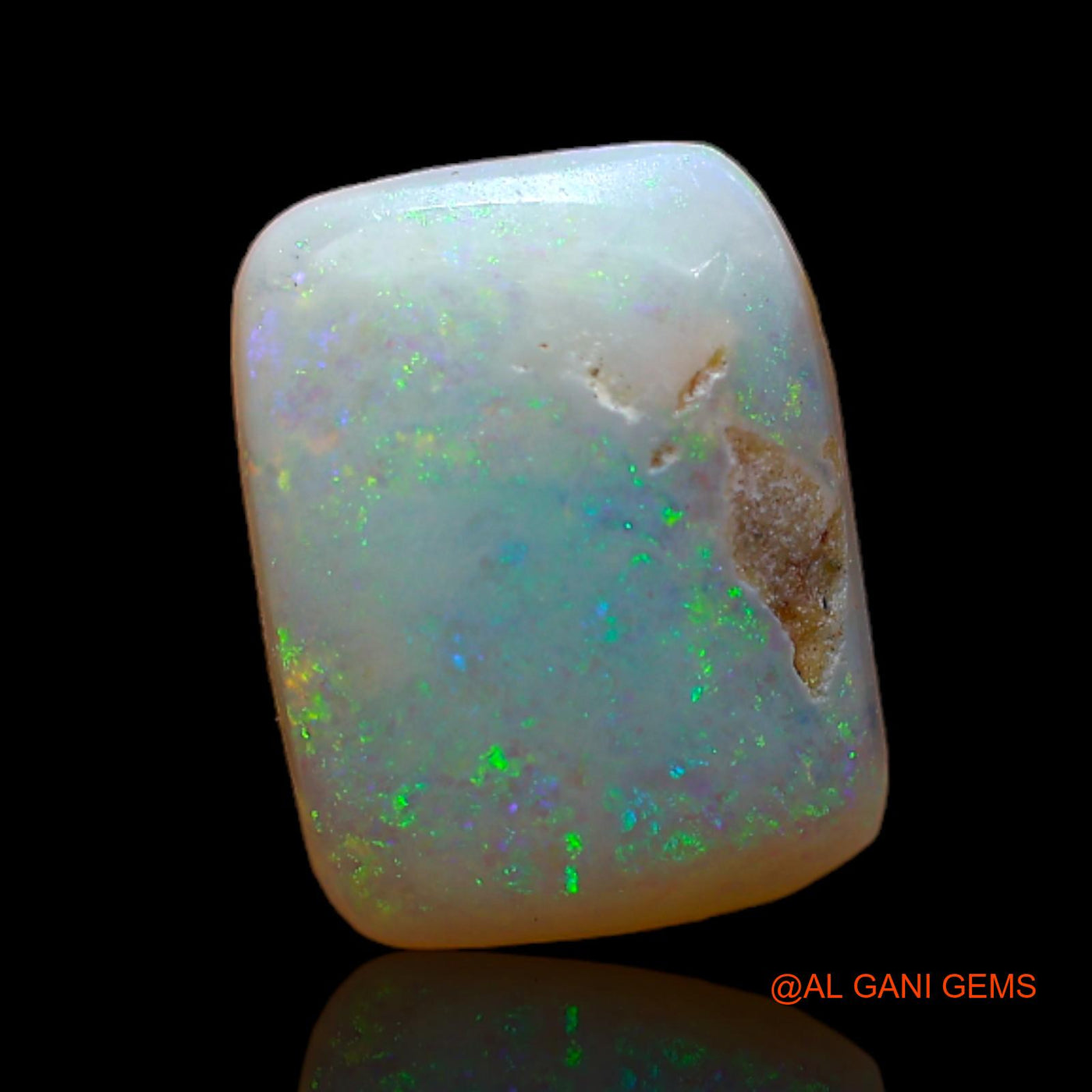 2.35 Cts Natural Australian Fire Opal Loose Gemstone Square Cabochon 11x8x3 mm AB-795