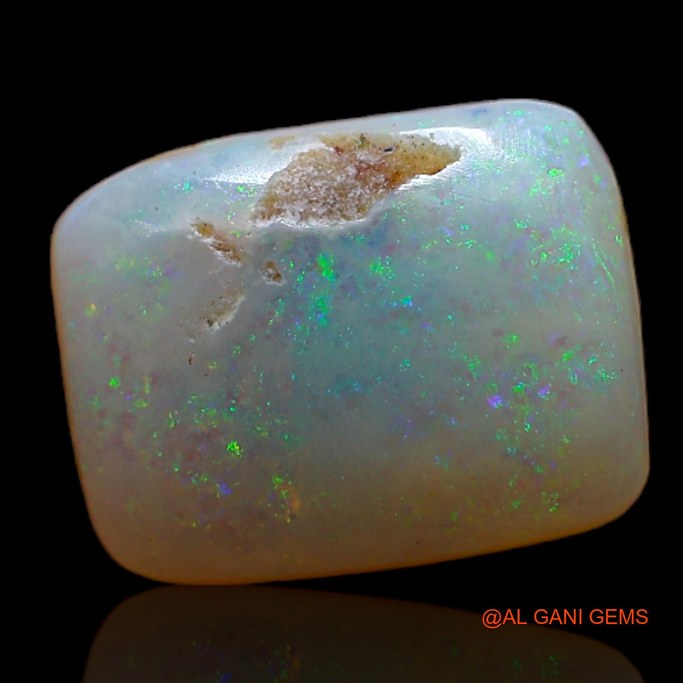 2.35 Cts Natural Australian Fire Opal Loose Gemstone Square Cabochon 11x8x3 mm AB-795