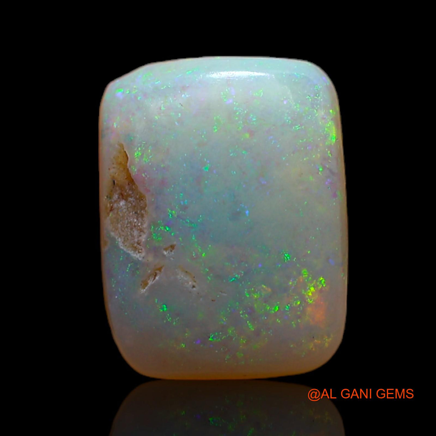 2.35 Cts Natural Australian Fire Opal Loose Gemstone Square Cabochon 11x8x3 mm AB-795