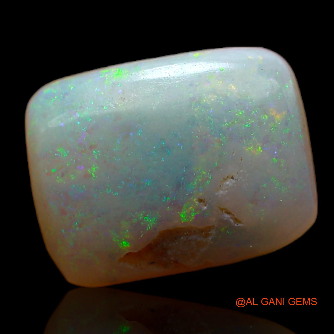 2.35 Cts Natural Australian Fire Opal Loose Gemstone Square Cabochon 11x8x3 mm AB-795