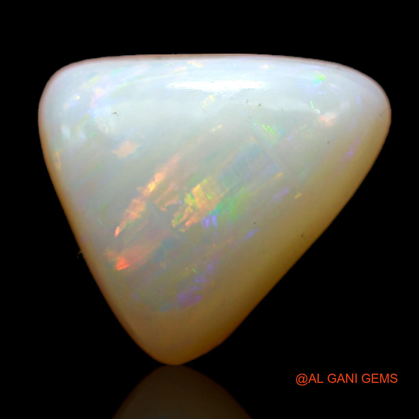 3.05 Cts Natural Australian Fire Opal Trillion Cabochon Loose Gemstone For Jewelry 10x10x4 mm AB-796