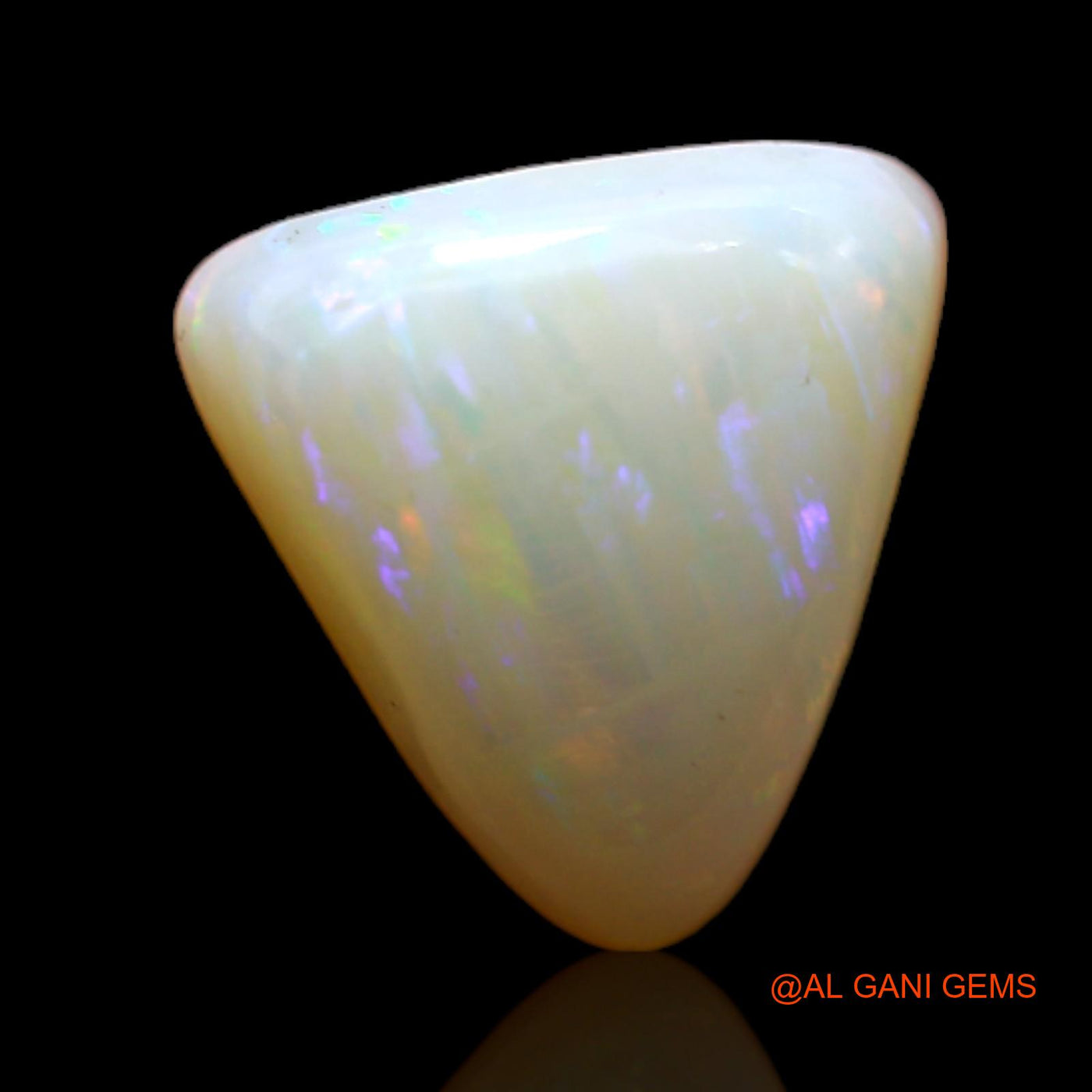 3.05 Cts Natural Australian Fire Opal Trillion Cabochon Loose Gemstone For Jewelry 10x10x4 mm AB-796