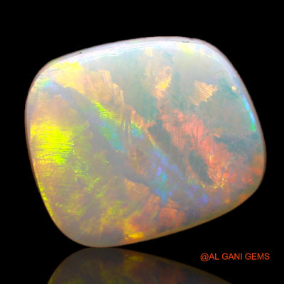 Natural Fire Opal Gemstone 2.10 Cts Loose Fancy Cabochon From Australia 10x9x2 mm AB-797